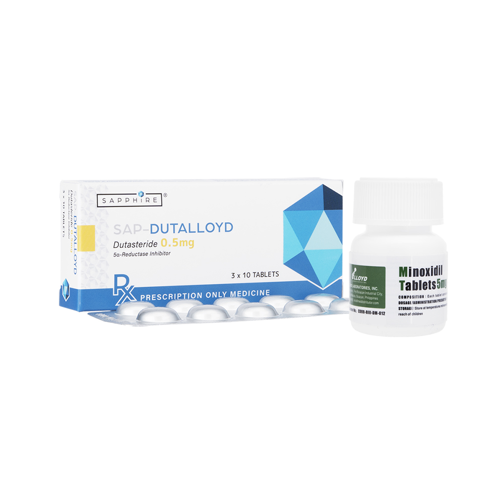 SAP-デュタロイド0.5mg 30錠+ミノキシジルタブレット5mg 100錠