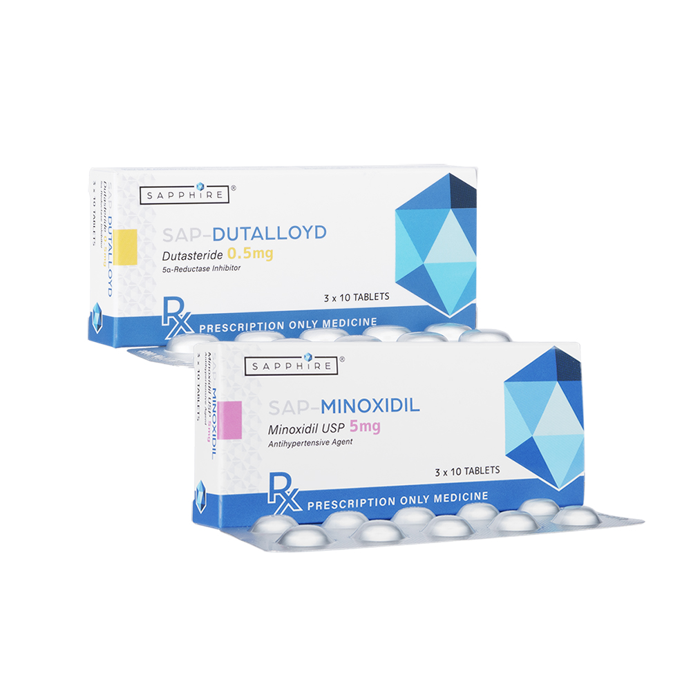 SAP-デュタロイド0.5mg 30錠+SAP-ミノキシジル5mg 30錠