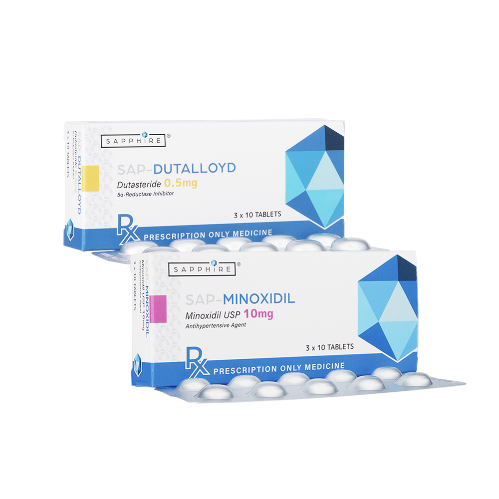 SAP-デュタロイド0.5mg 30錠+SAP-ミノキシジル10mg 30錠