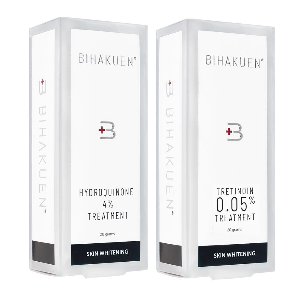 ハイドロキノン 4% 20g 1本 + トレチノイン 0.05% 20g 1本 (BIHAKUEN)